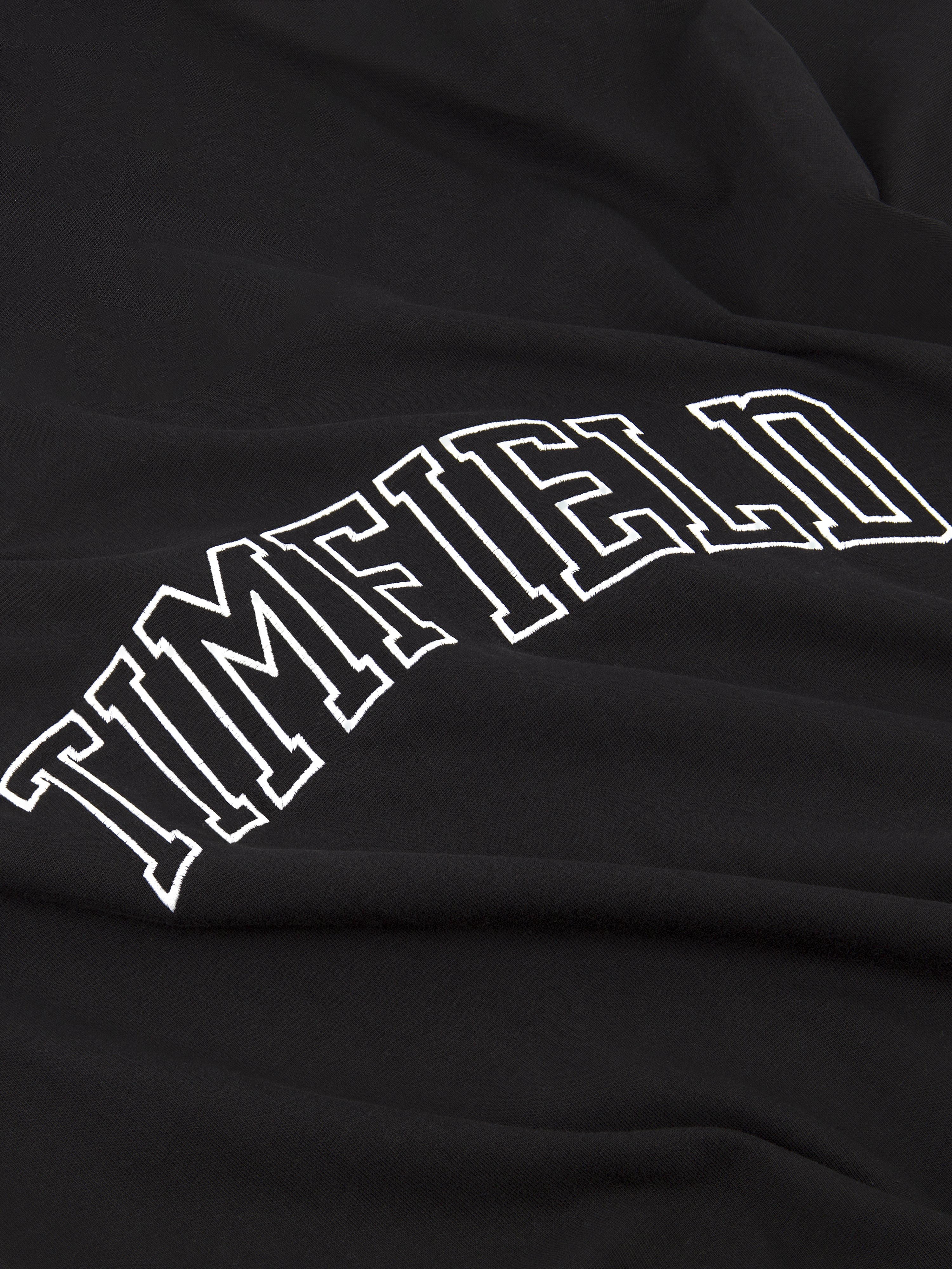 COLLEGE OUTLINES TIM FIELD CROPPED OVERSIZED T-SHIRT IN BLACK