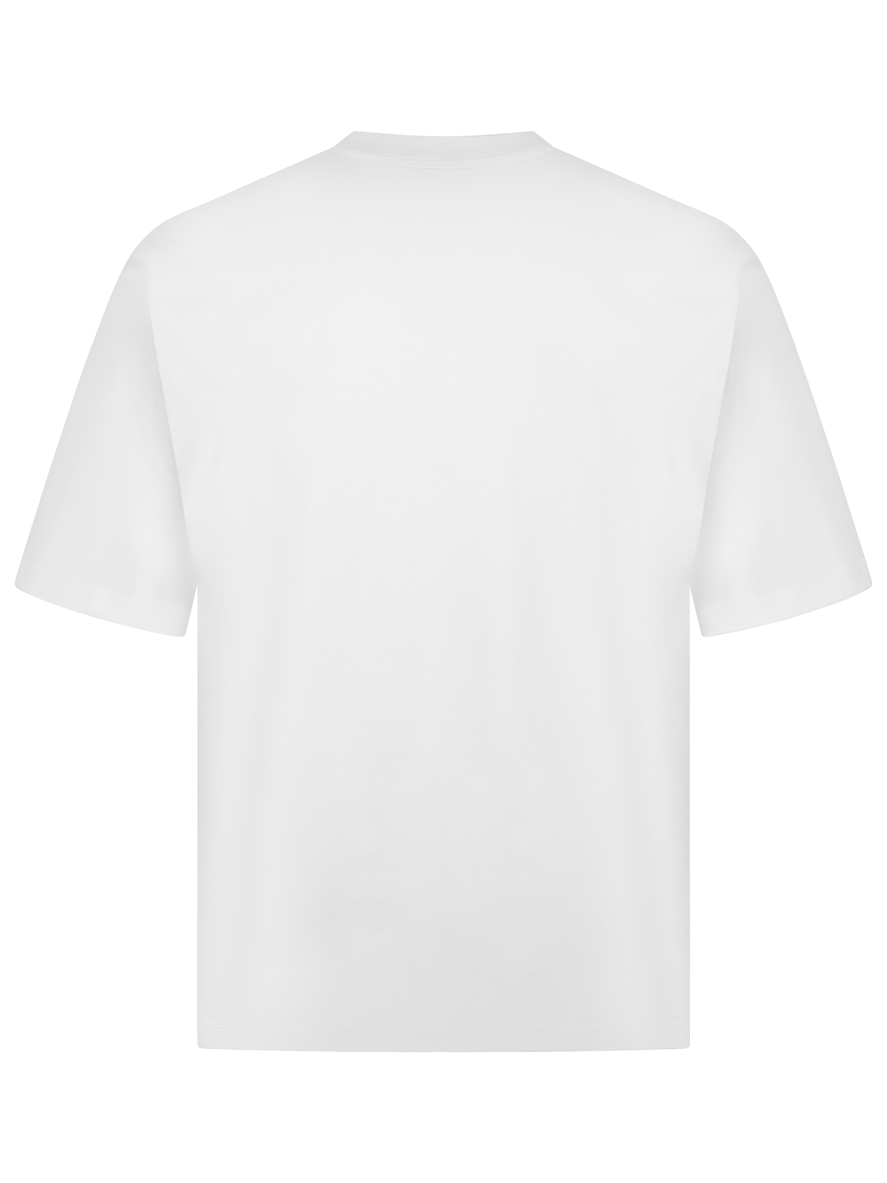 TONAL LOGO EMBROIDERY T-SHIRT IN WHITE