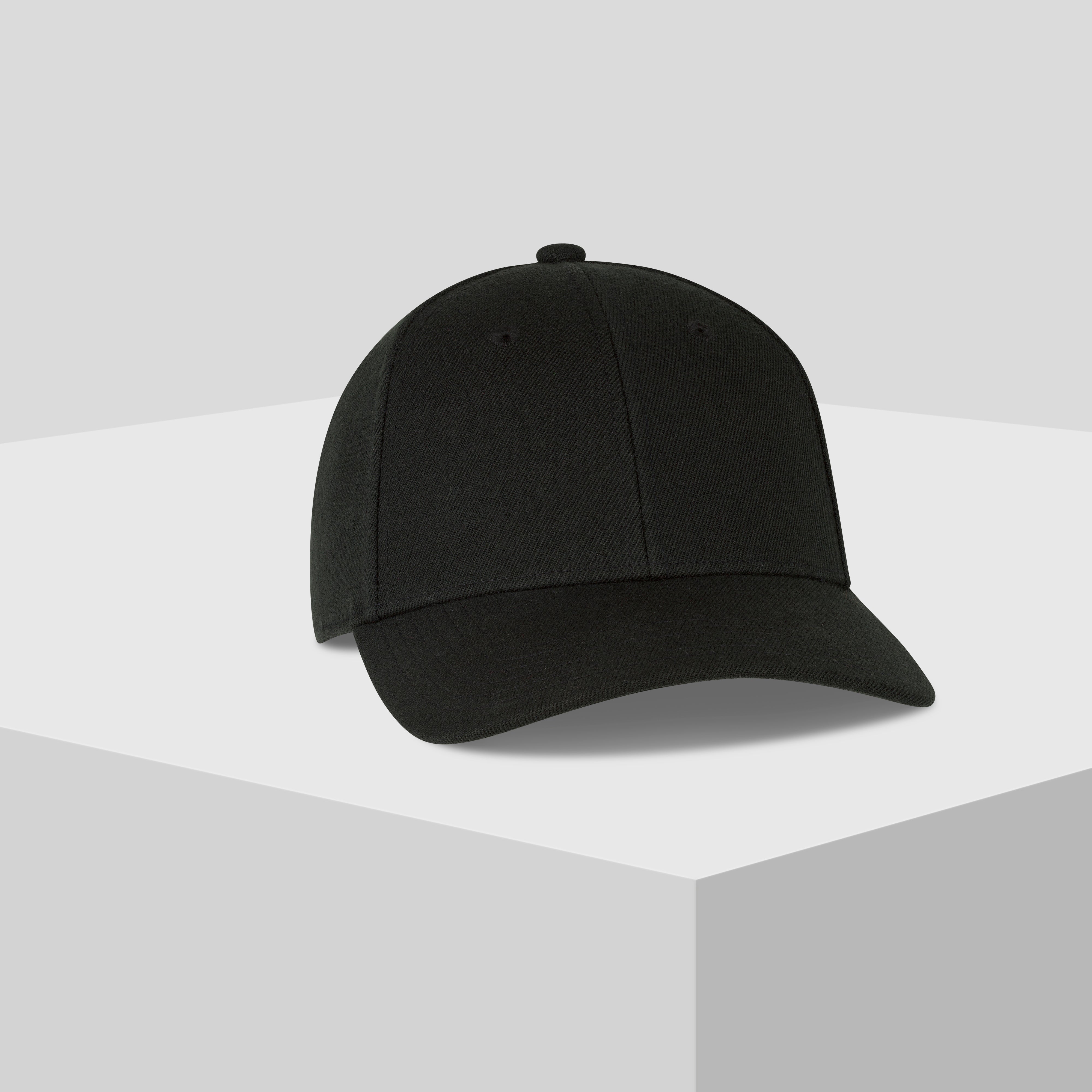 TOP HAT STRUCTURED BASIX HAT IN BLACK