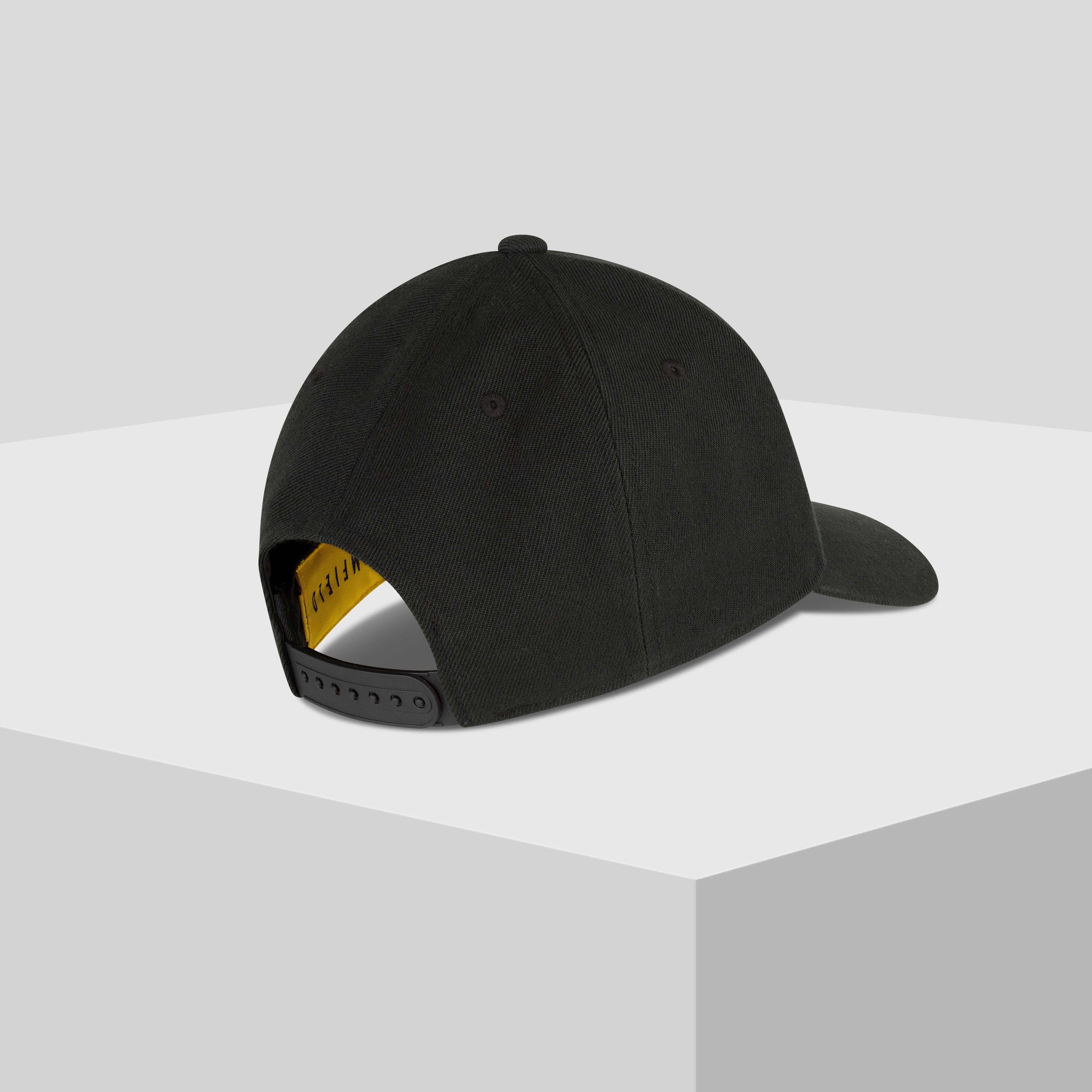 TOP HAT STRUCTURED BASIX HAT IN BLACK