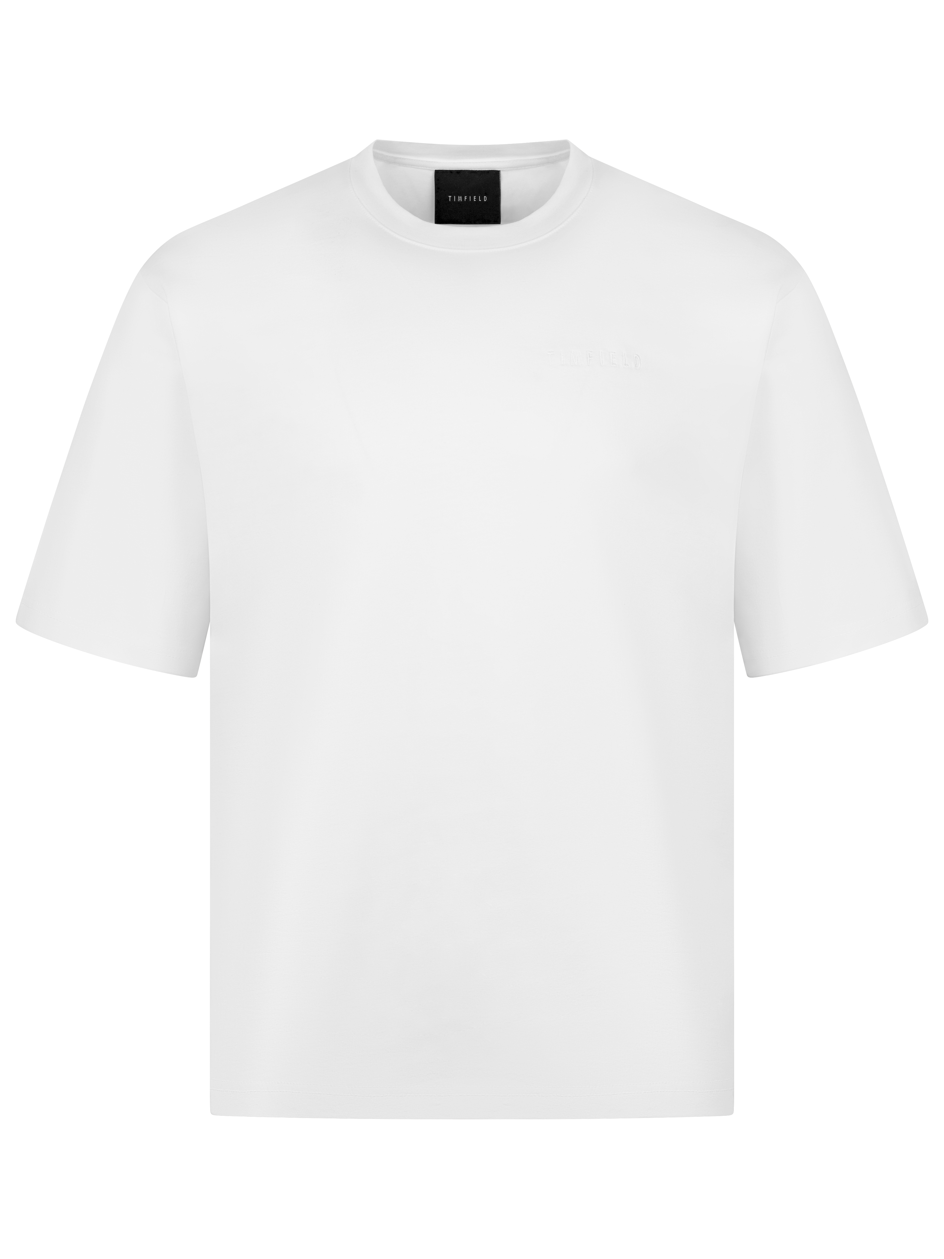 TONAL LOGO EMBROIDERY T-SHIRT IN WHITE