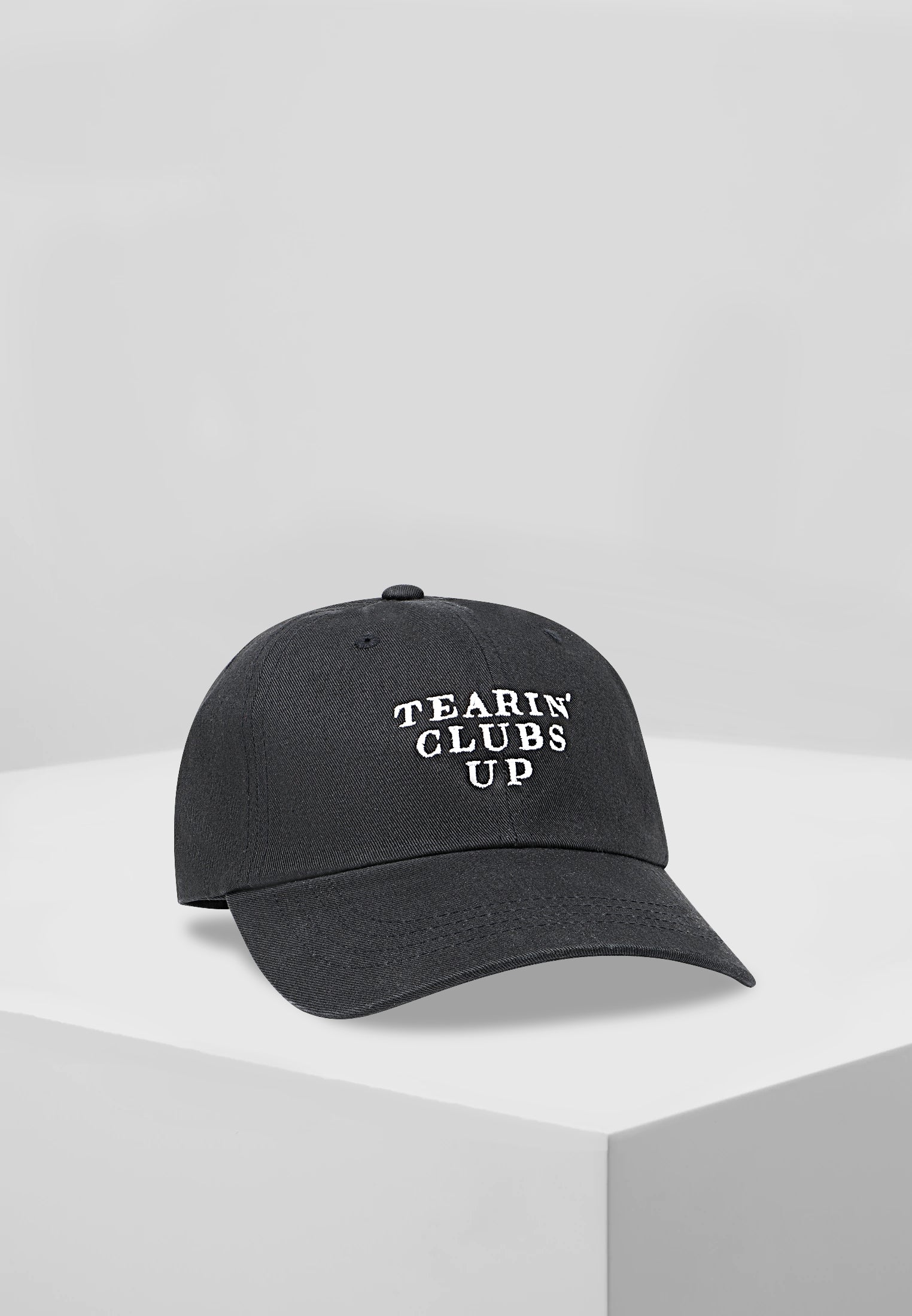 TEARIN' CLUBS UP HAT IN BLACK